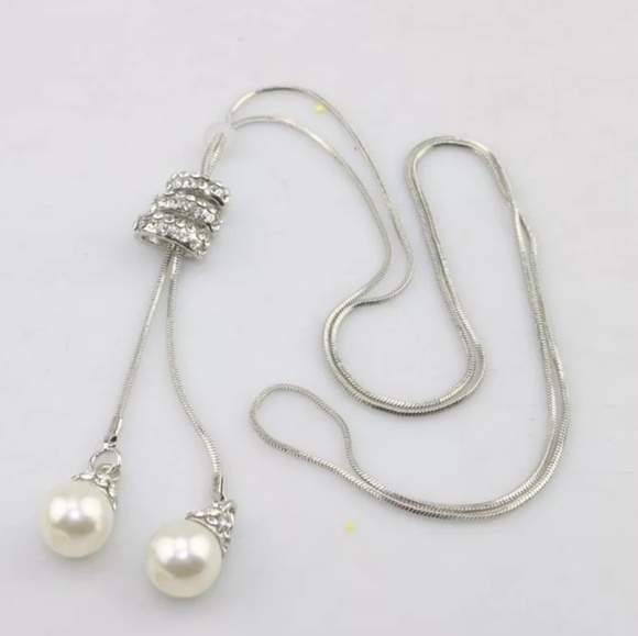 Long Fun Sparkly Necklace Gold OR Silver - Picture 7 of 8